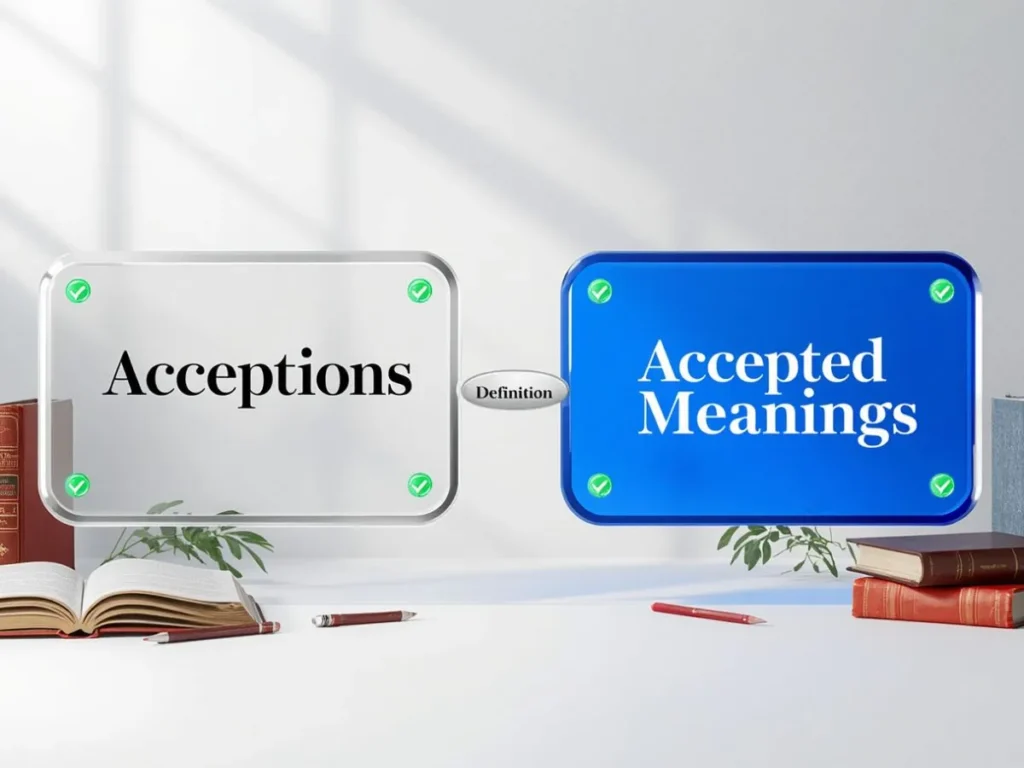 What Does Acceptions Mean