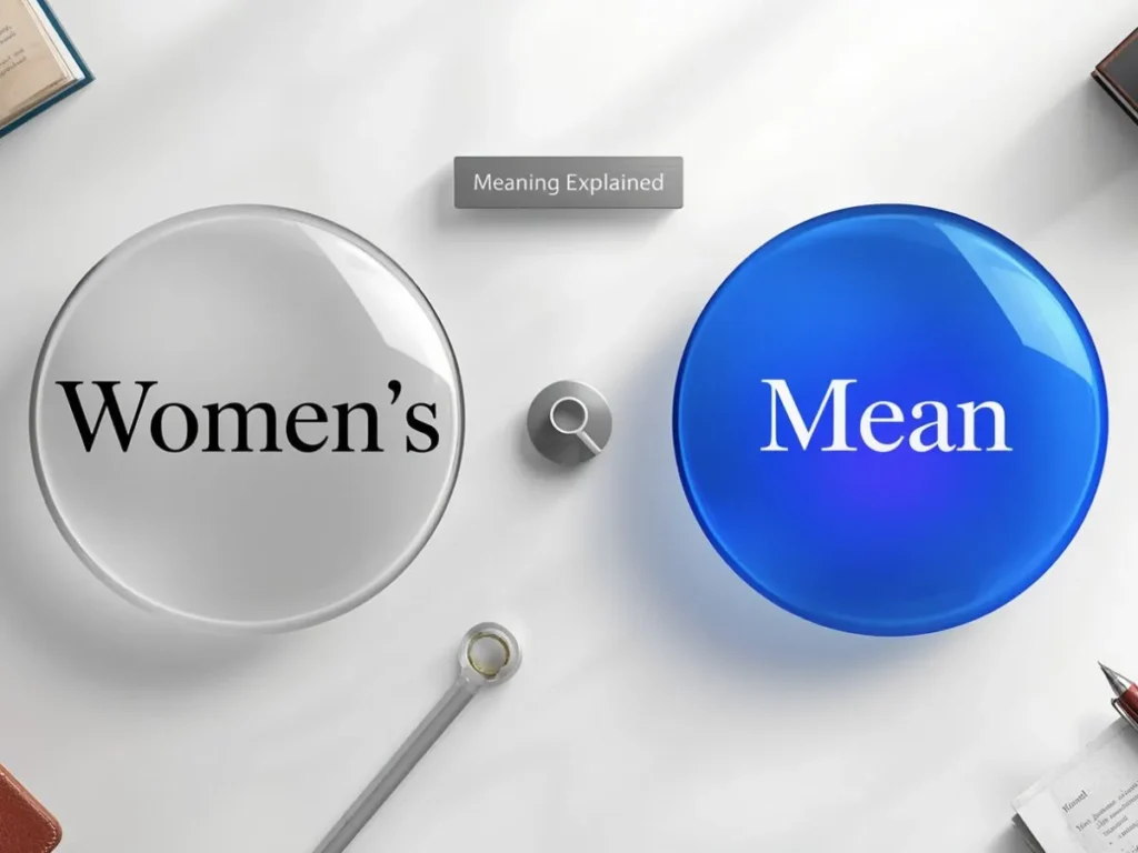 What Does Women's Mean