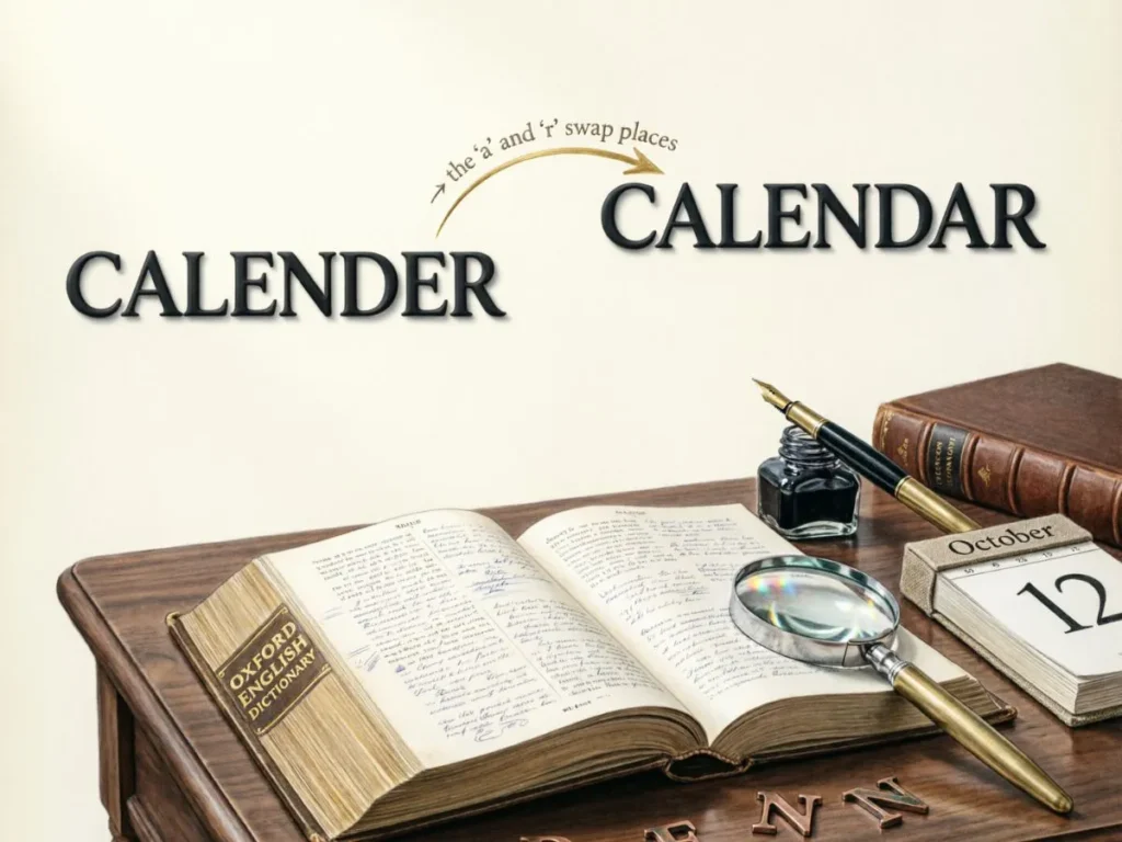 Why Is Calender Commonly Misspelled