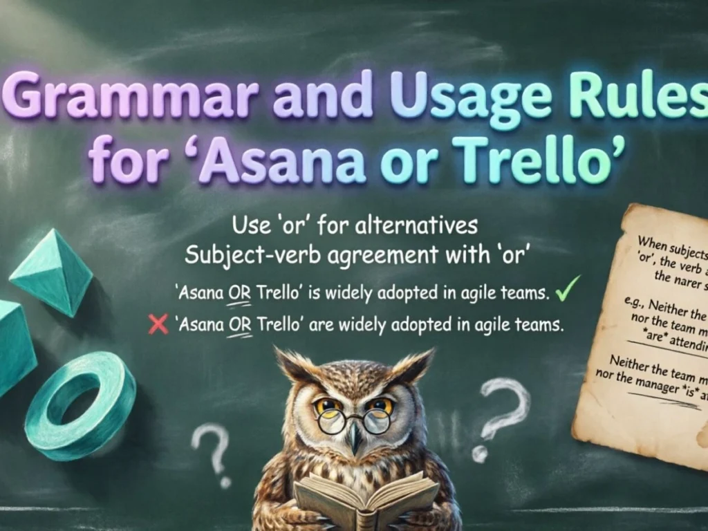 Grammar and Usage Rules for “Asana or Trello”