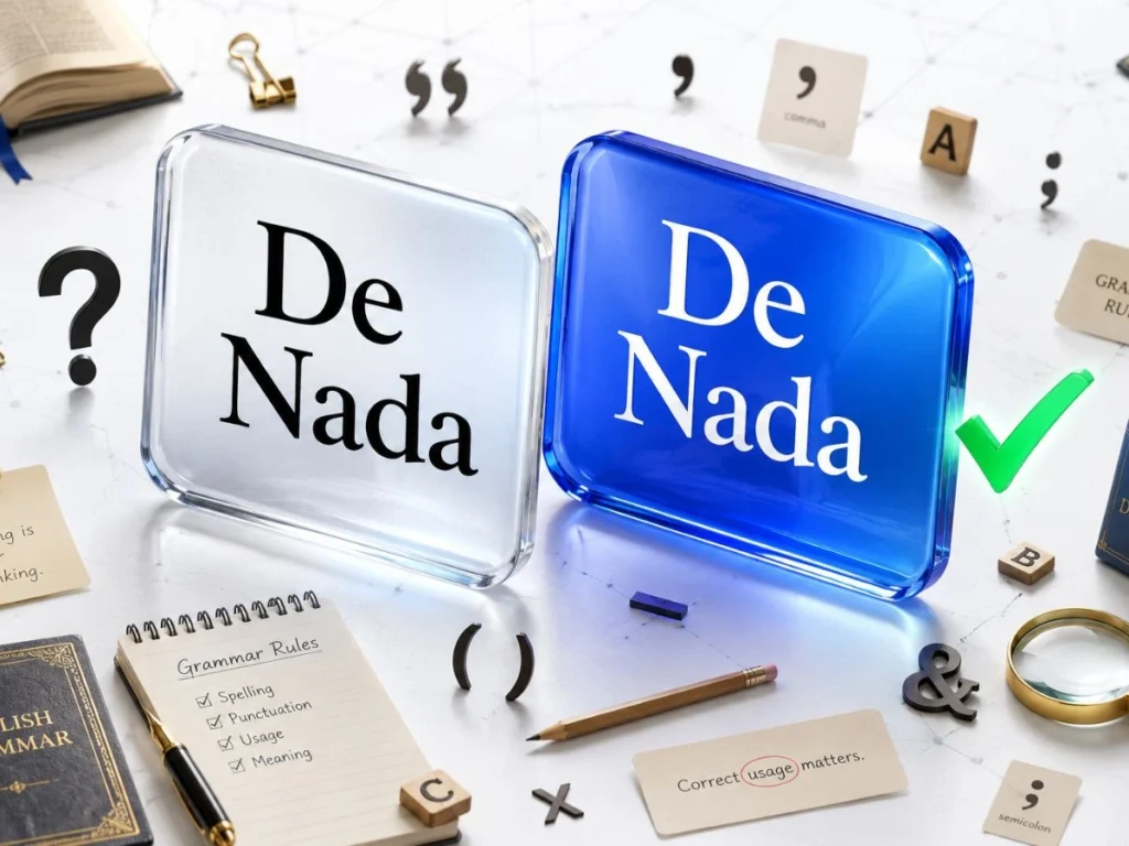 Grammar Rules for “De Nada”