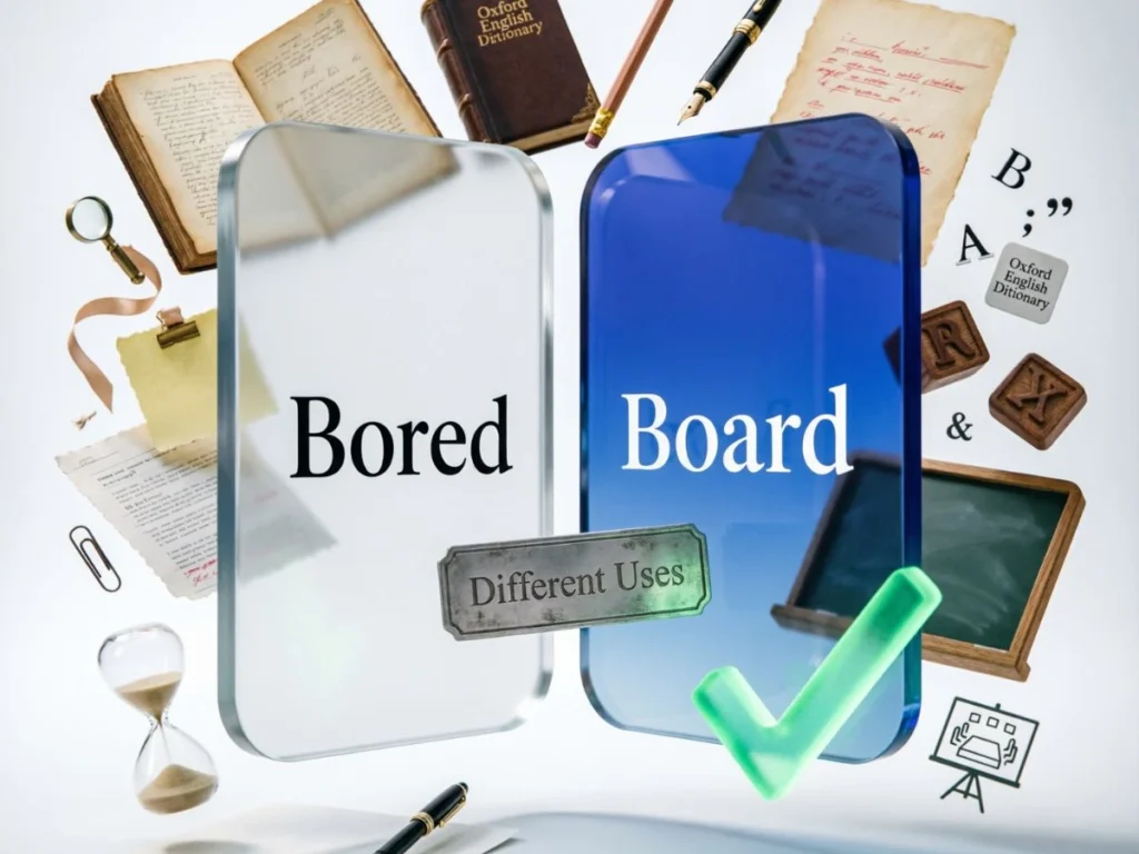 Key Differences Between Bored and Board