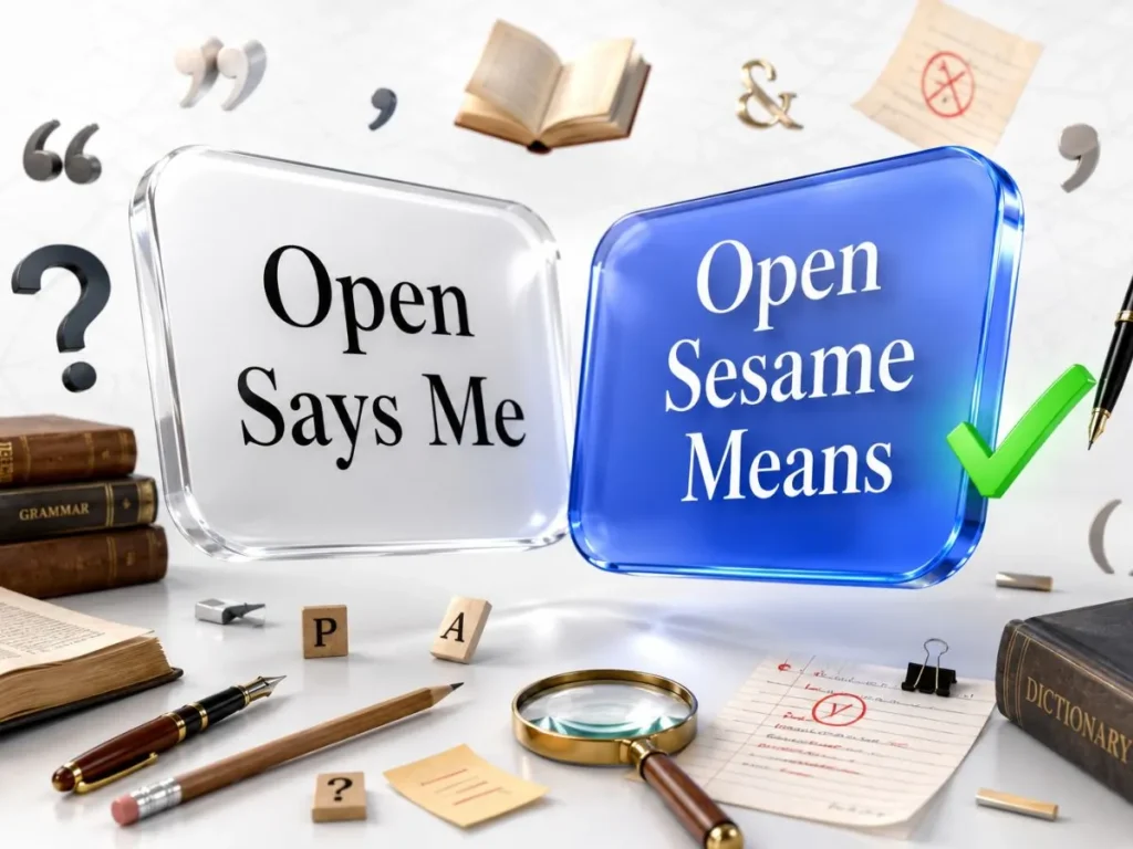 What Does “Open Says Me” Mean