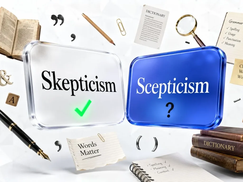 What Is the Main Difference Between Skepticism and Scepticism