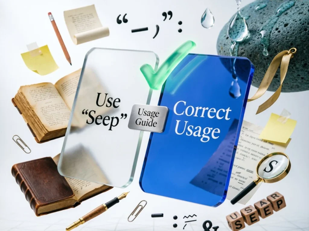 When to Use "Seep"