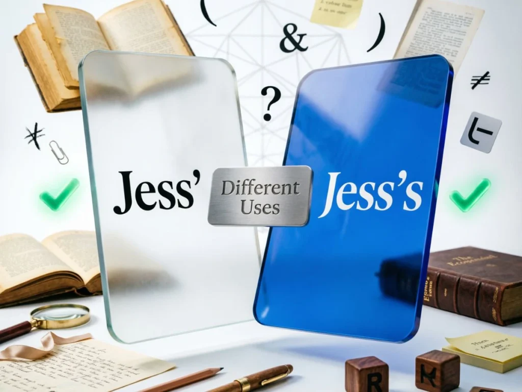Where to Use Jess' or Jess's