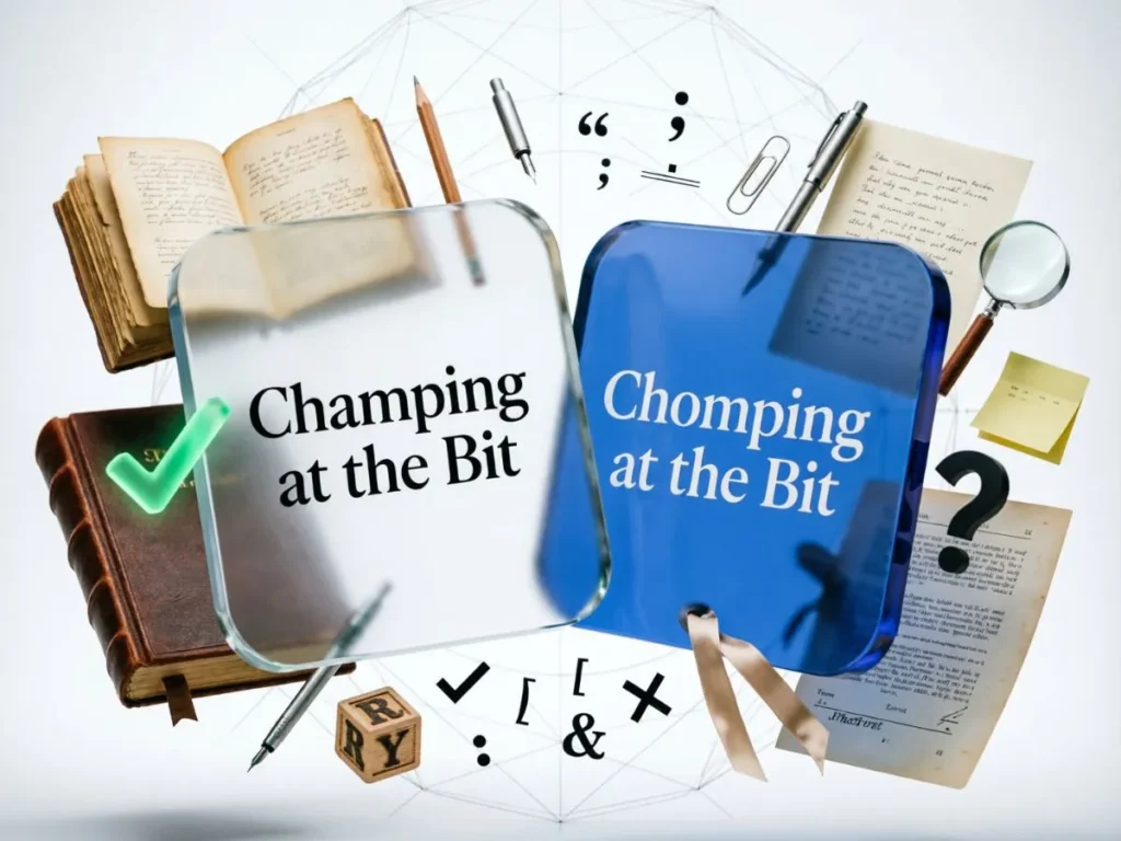 Which Is Correct: Champing at the Bit or Chomping at the Bit