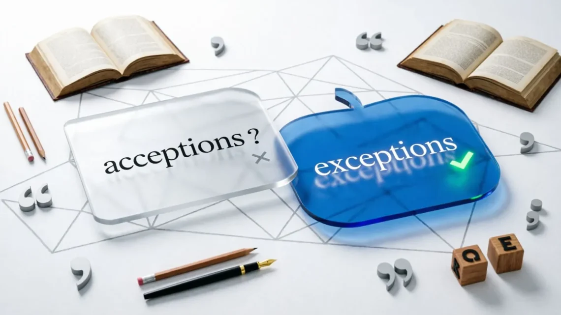 Acceptions or Exceptions