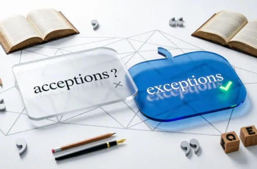 Acceptions or Exceptions