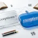 Acceptions or Exceptions