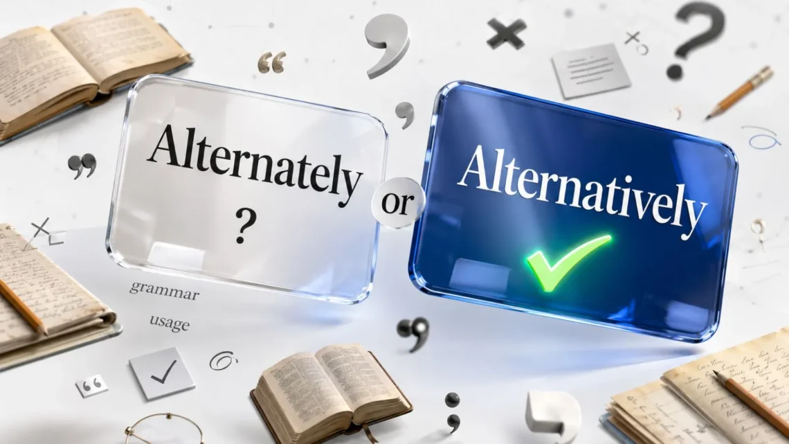 Alternately or Alternatively
