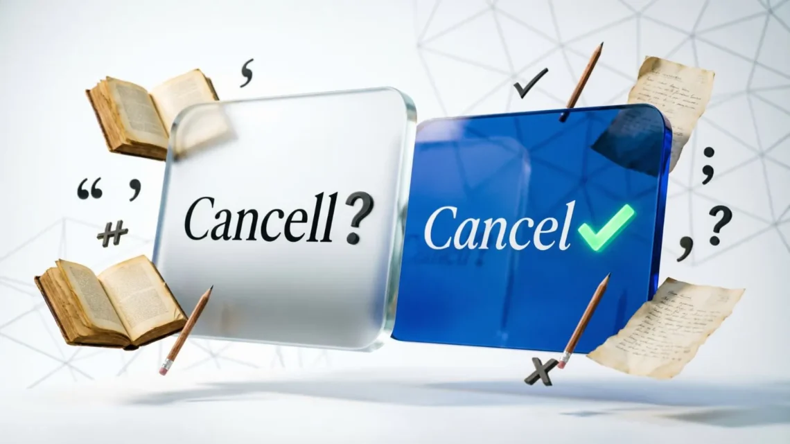 Cancell or Cancel
