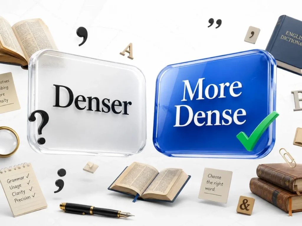 How to Use Denser or More Dense