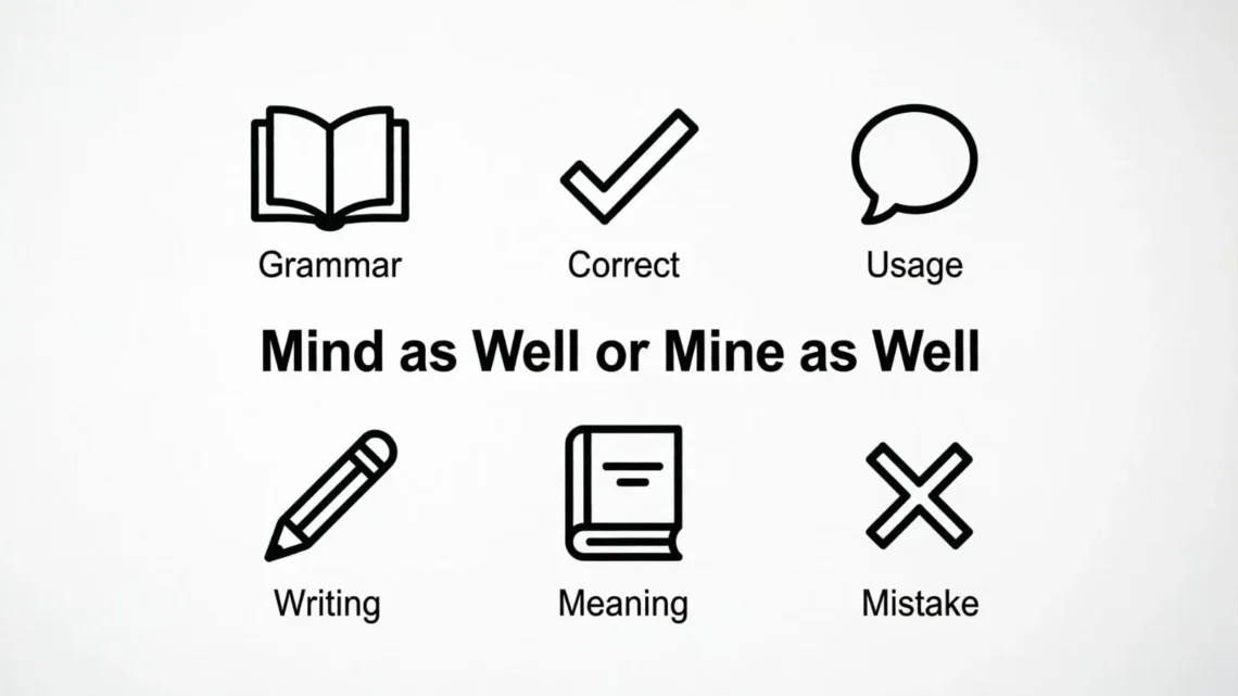 Mind as Well or Mine as Well
