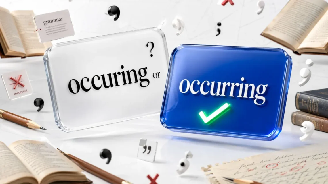 Occuring or Occurring