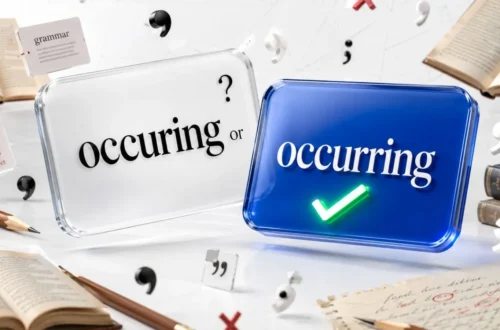 Occuring or Occurring
