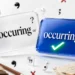 Occuring or Occurring