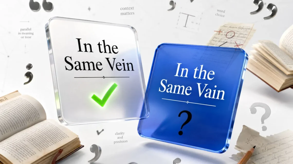 Same Vein or Vain