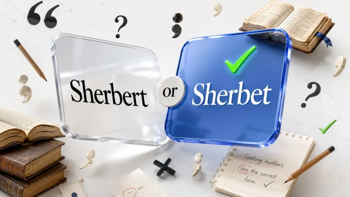 Sherbert or Sherbet