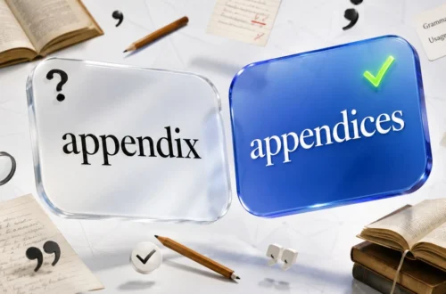 Appendix or Appendices