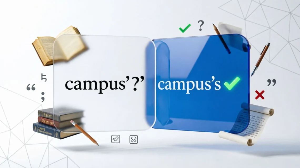 campus's or campus'
