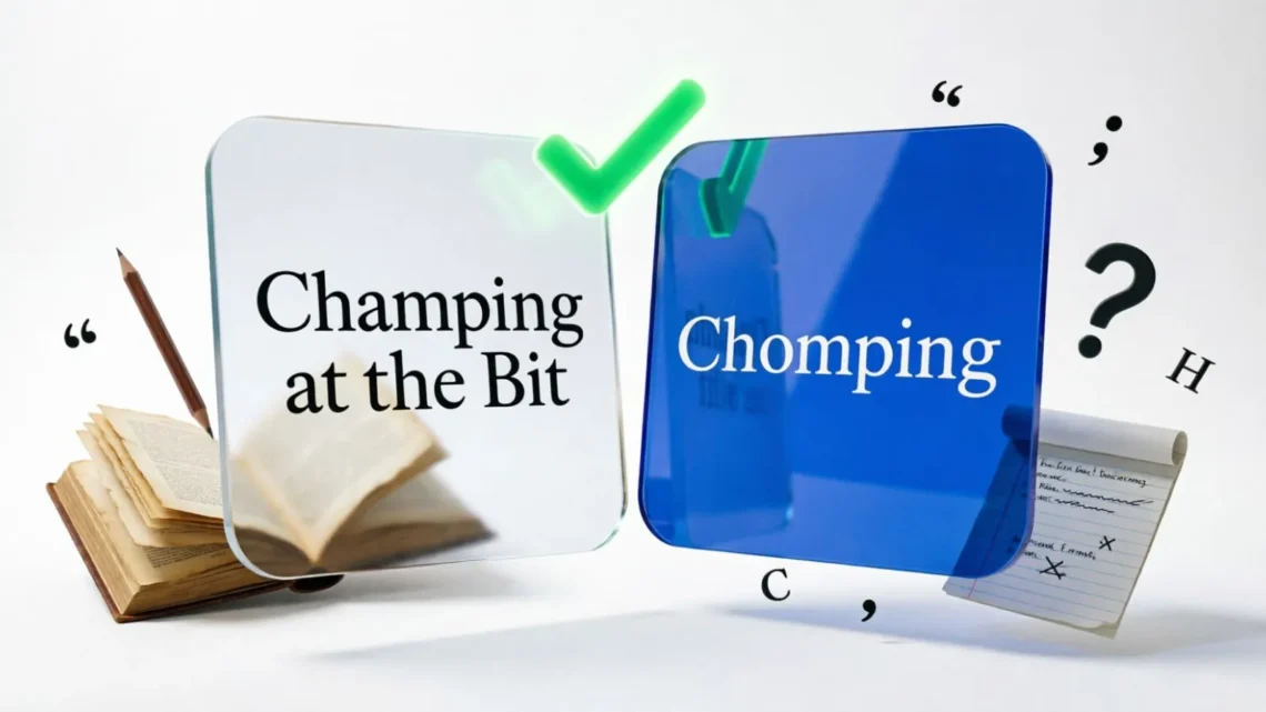Champing At The Bit Or Chomping