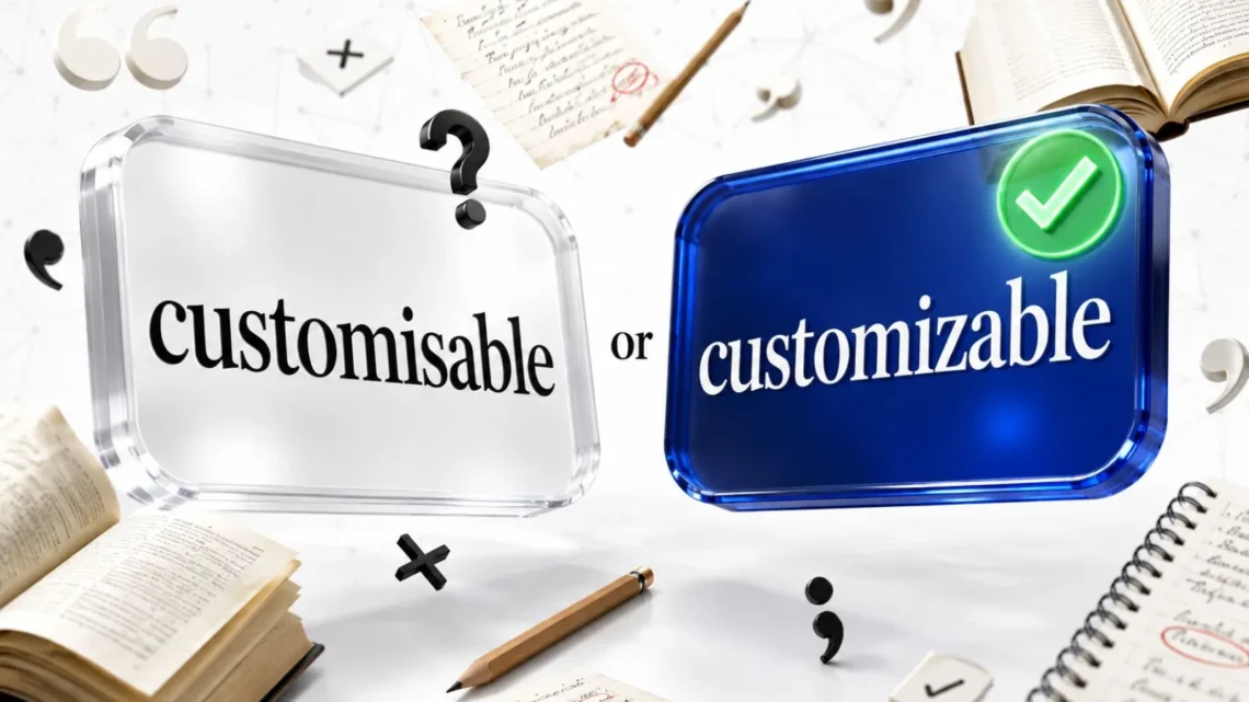Customisable or Customizable
