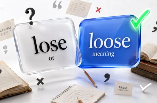 Lose or Loose Meaning