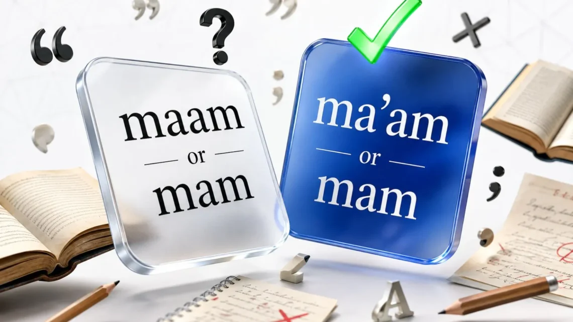 Ma'am or Mam