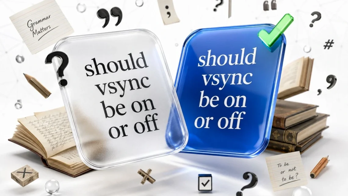 Should Vsync Be On Or Off