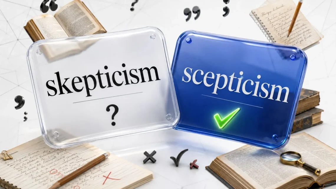 Skepticism or Scepticism